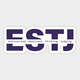 ESTJ Personality Sticker